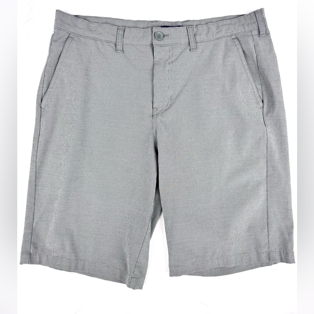 George Black & White Houndstooth Shorts